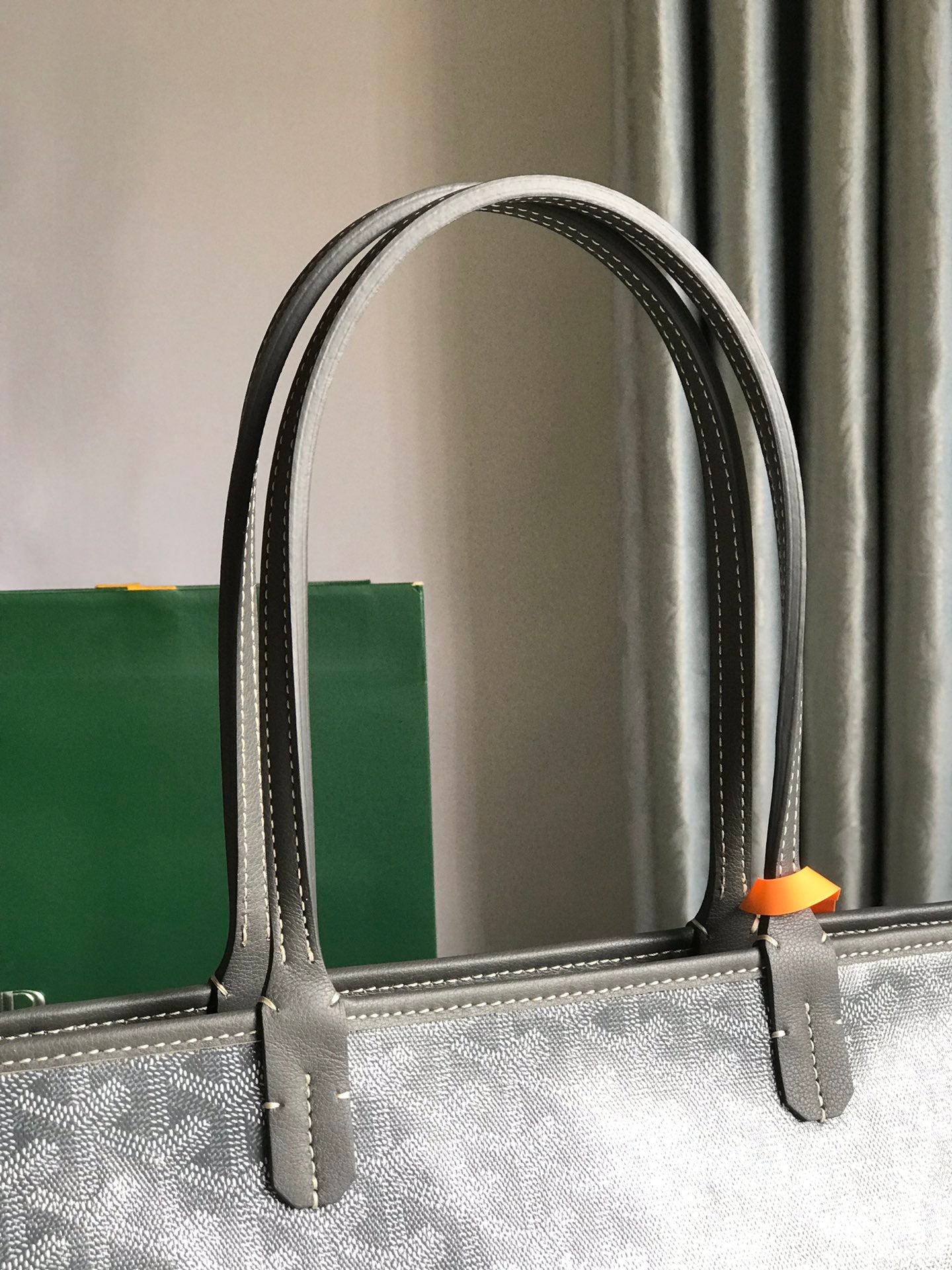 Goyard Artois Bag 30cm Grey Canvas & Calfskin