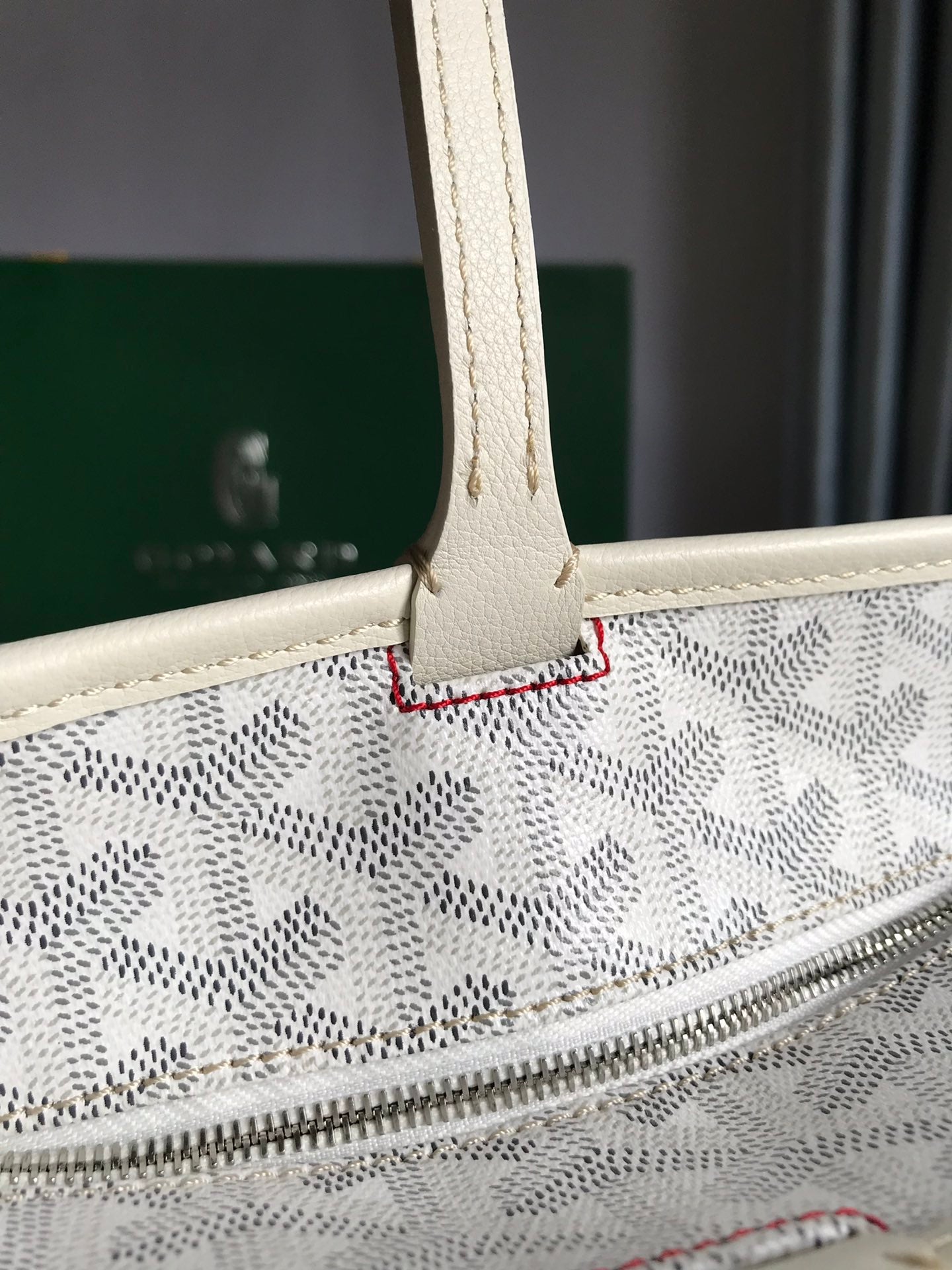 Goyard Artois Bag 30cm White Canvas & Calfskin