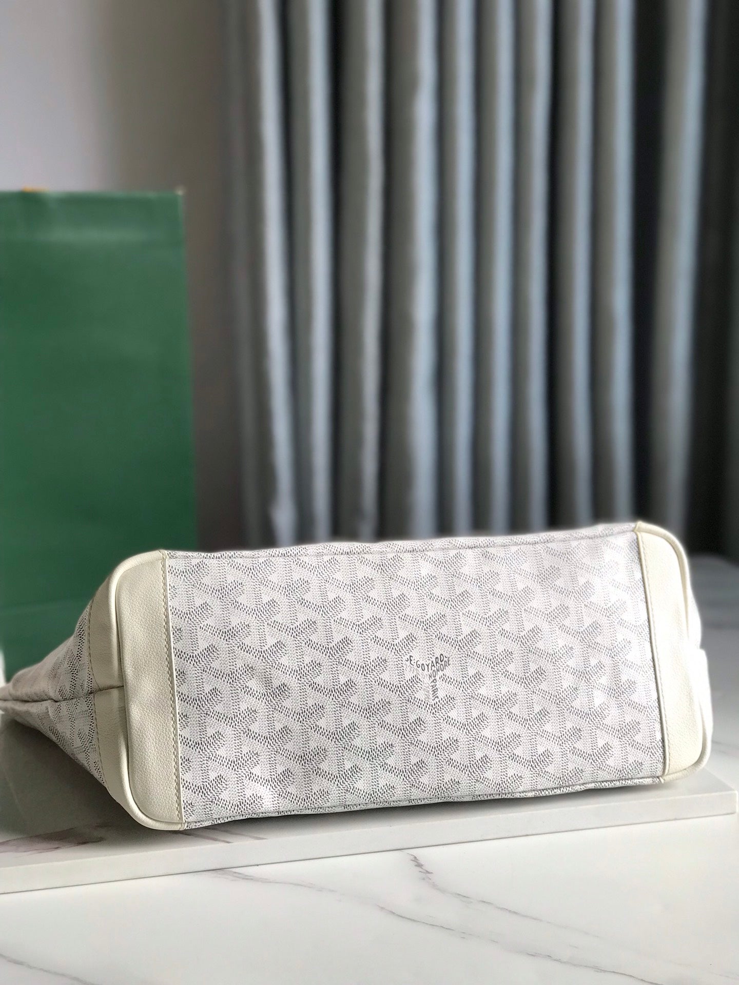 Goyard Artois Bag 30cm White Canvas & Calfskin
