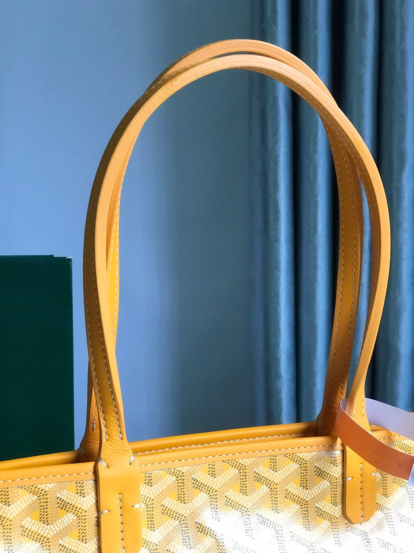 Goyard Artois Bag 30cm Yellow Canvas & Calfskin