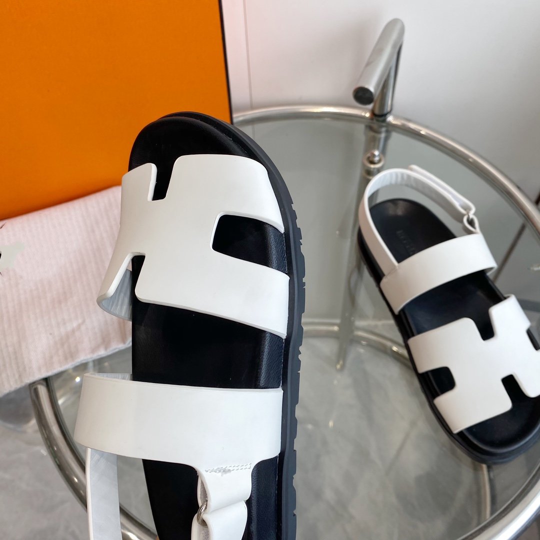 Genius Sandal White Leather