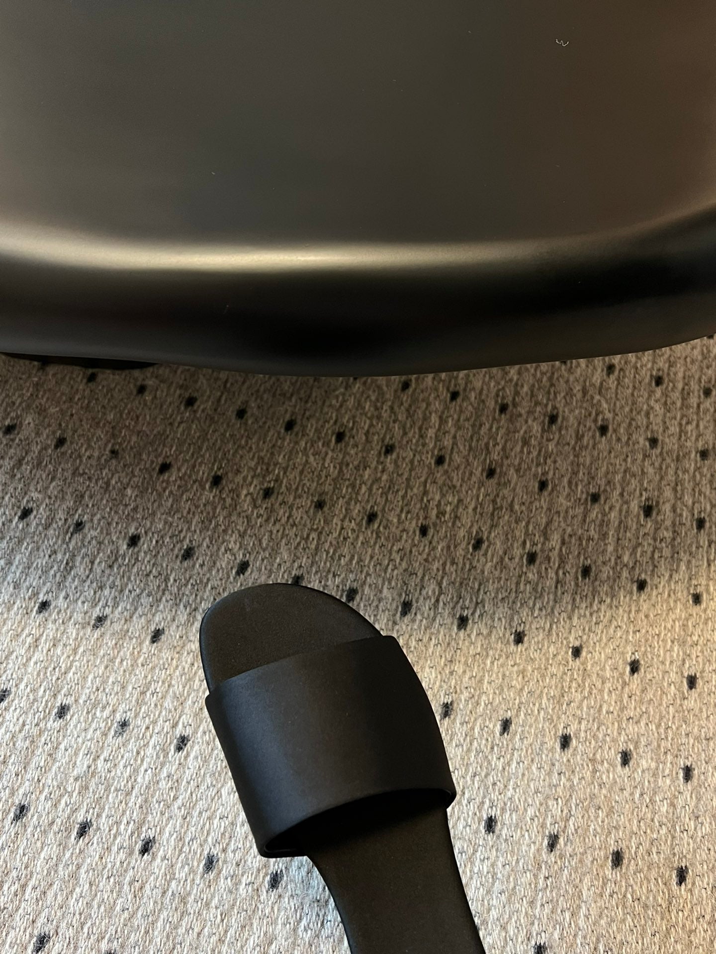 YSL Carlyle Slippers Black Satin