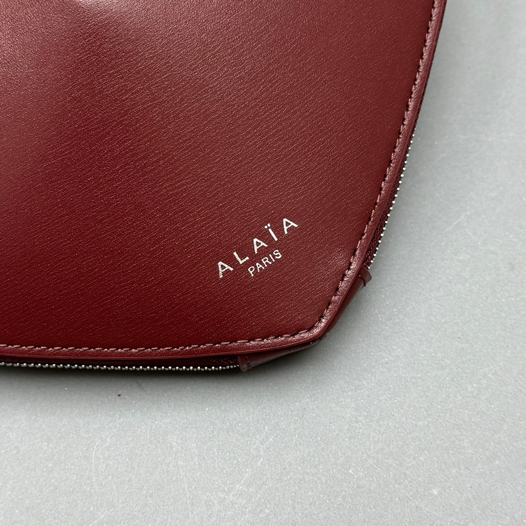 le coeur 21cm burgunfy calfskin shouder bag