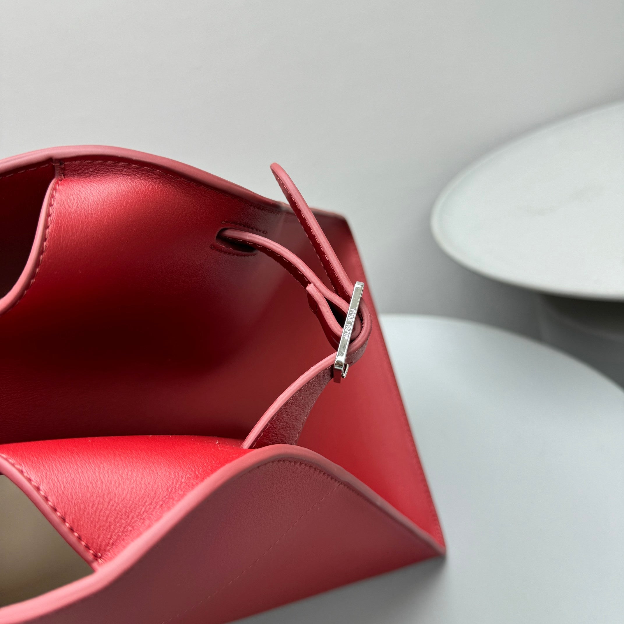 The Row Margaux 17 Red Leather