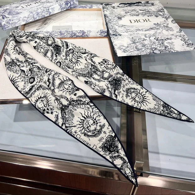 Dior 2026 Toile De Jouy Scarf 140cm Velvet 188566
