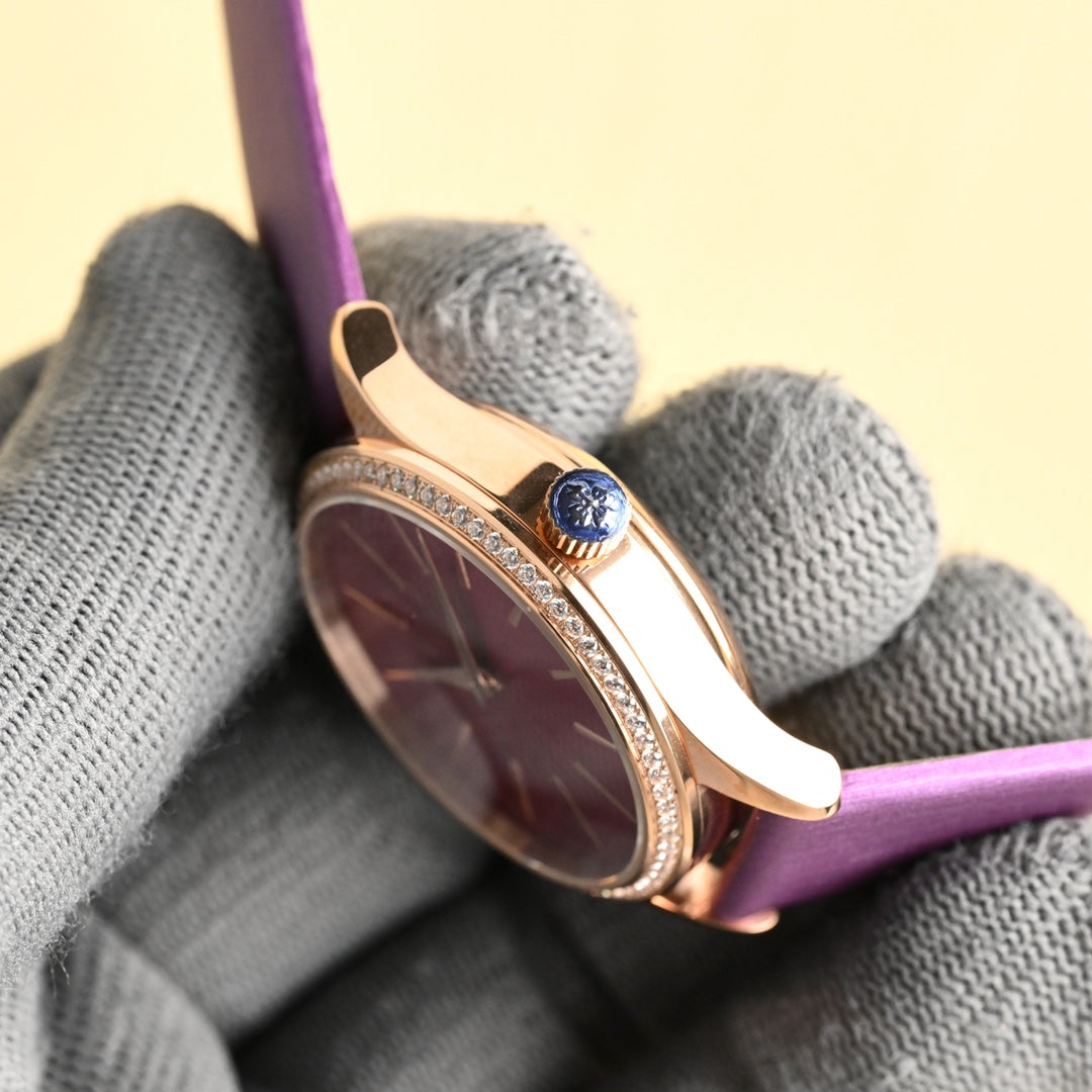 PATEK Calatrava 33mm Pink Gold Pink Dial