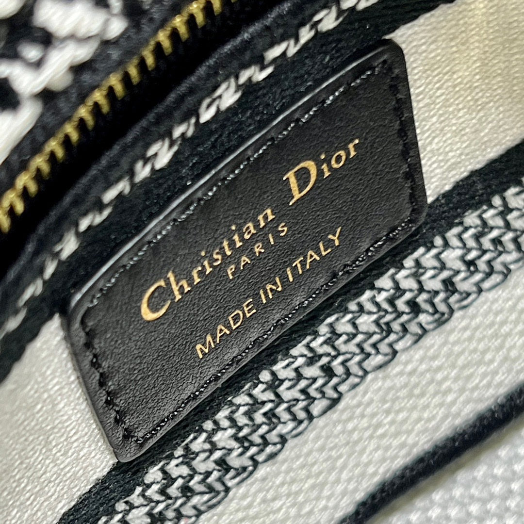 CD Paris White 17 Lady Dior Bag Canvas 336756