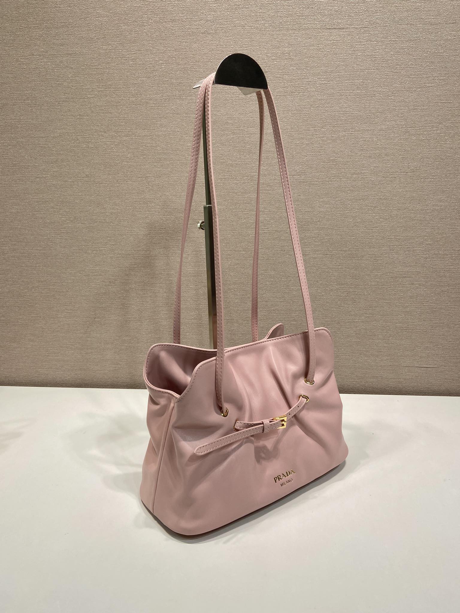 Prada Small Dada 25cm Light Pink Nappa Leather