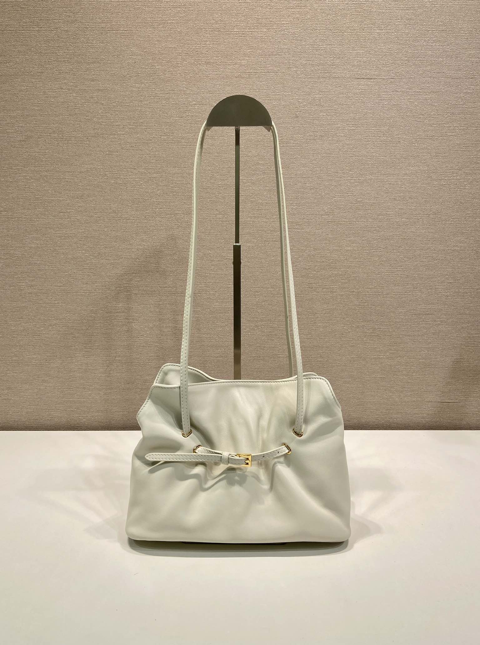 Prada Small Dada 25cm Ivory Nappa Leather