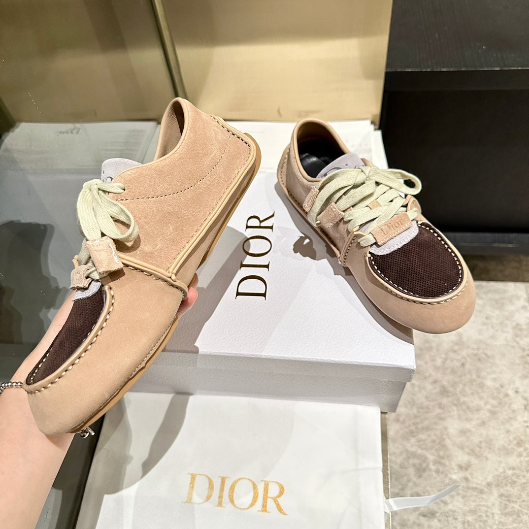 CD 26s Roadie Sneakers Beige Brown Suede Calfskin 157597