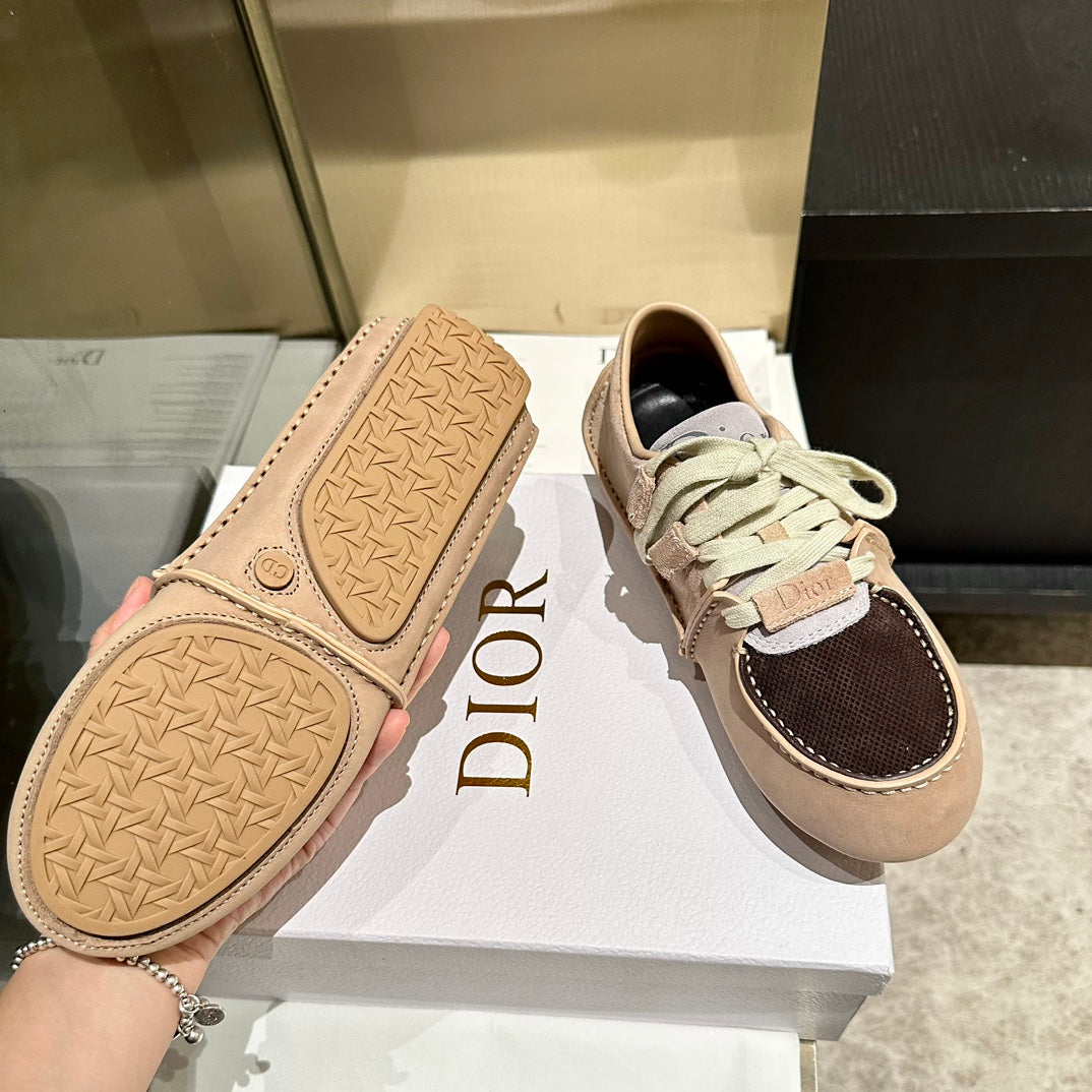 CD 26s Roadie Sneakers Brown White Suede Calfskin 157596