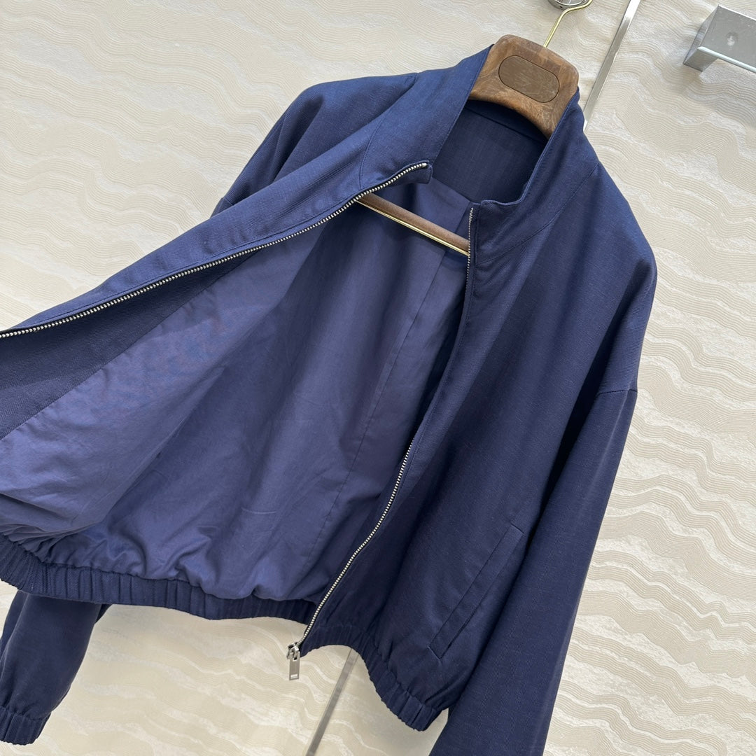 LP 25 Jacket Blue Tencel Linen 293153