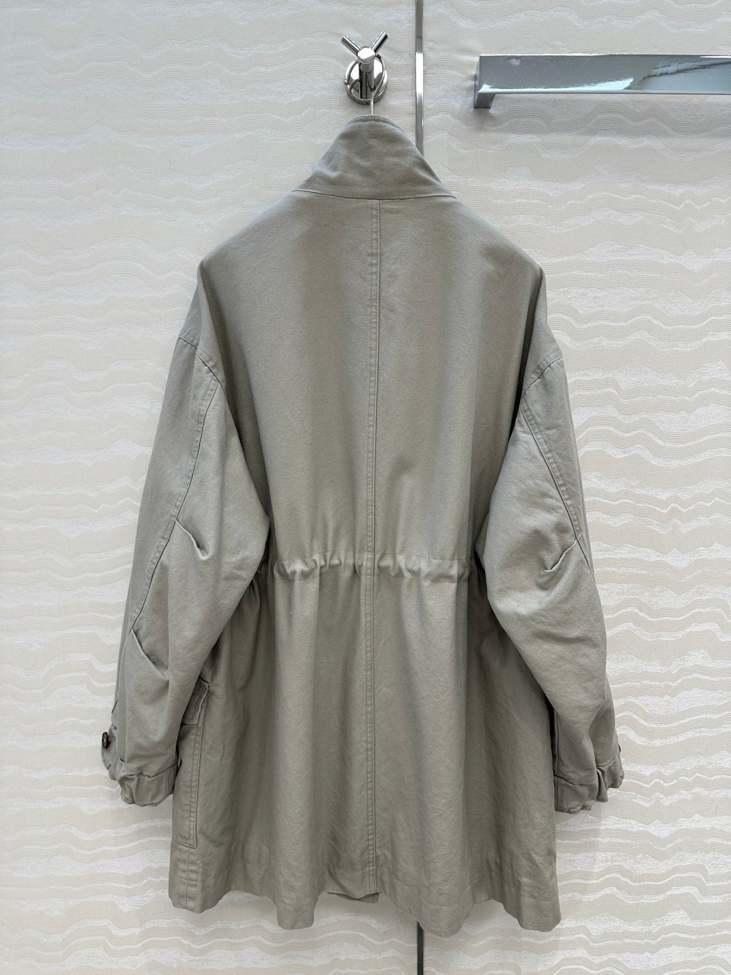 LP Zadig & Voltaire Kidea Parka Jacket  Beige Khaki Fur 341232