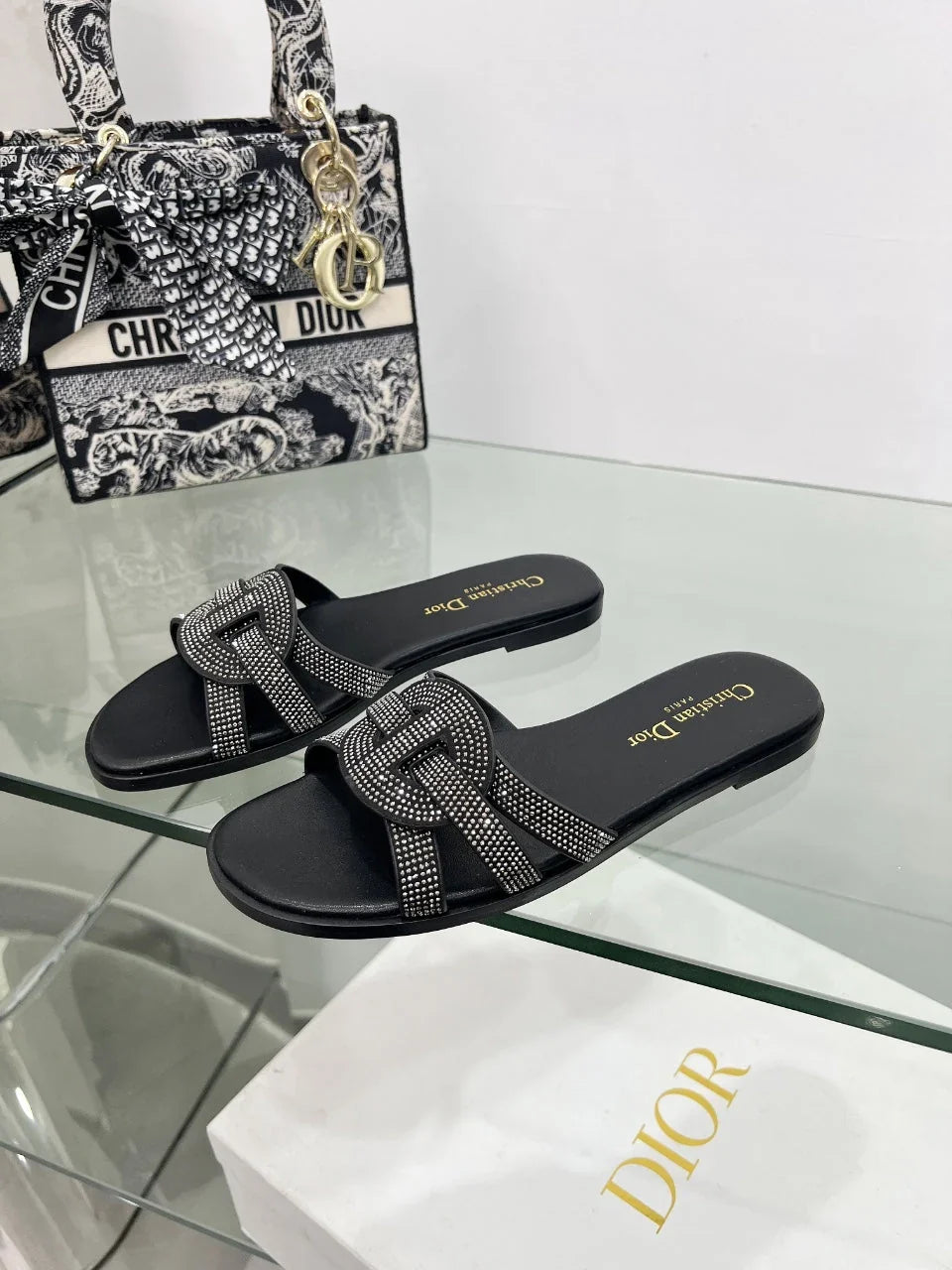 Dior 2026 D-Club Slide Sandal Cowhide 927362