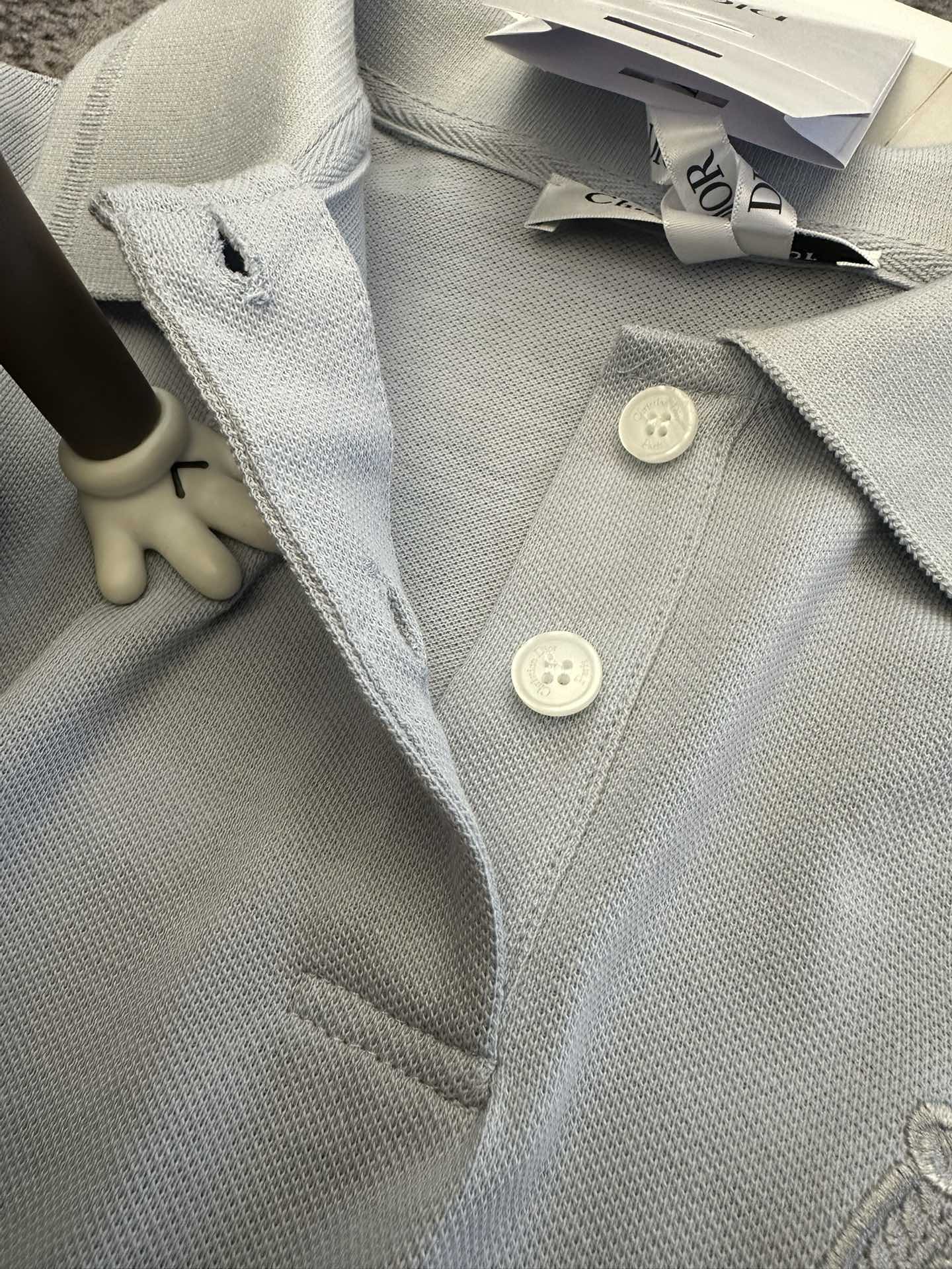 CD SS26 Embroidered Polo Shirt Cotton 350869