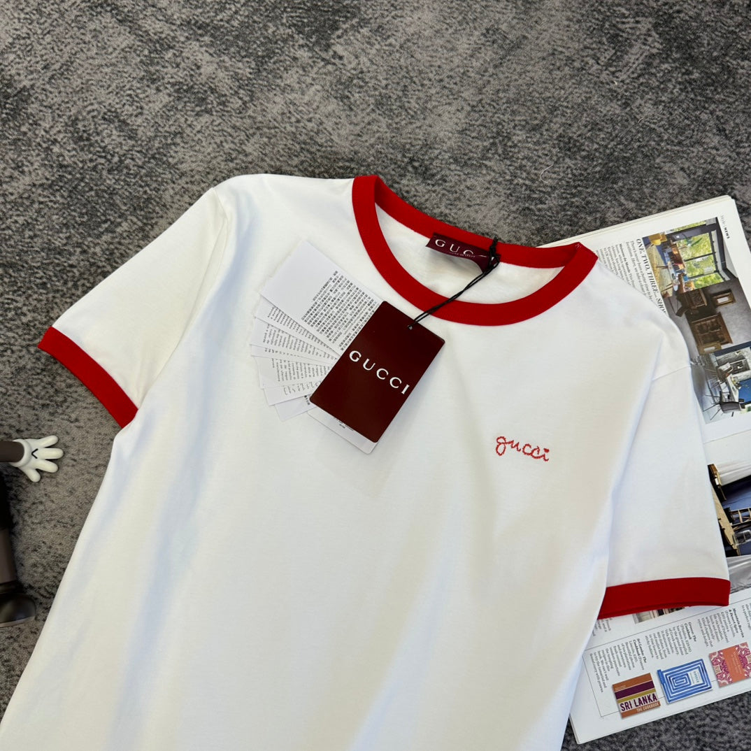 GG SS26 Short-Sleeve T-Shirt White Cotton 350715