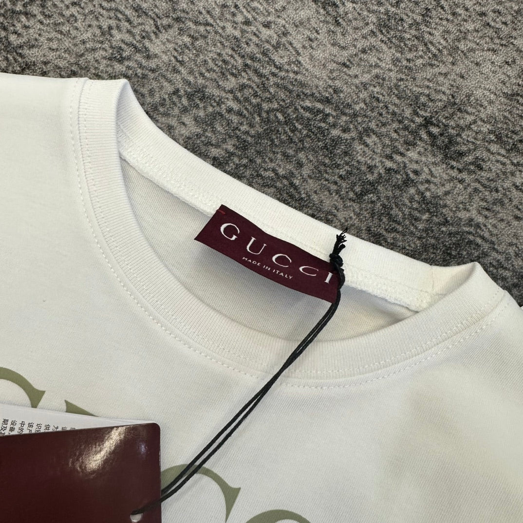 GG SS26  Short-Sleeve T-Shirt White Cotton 350766
