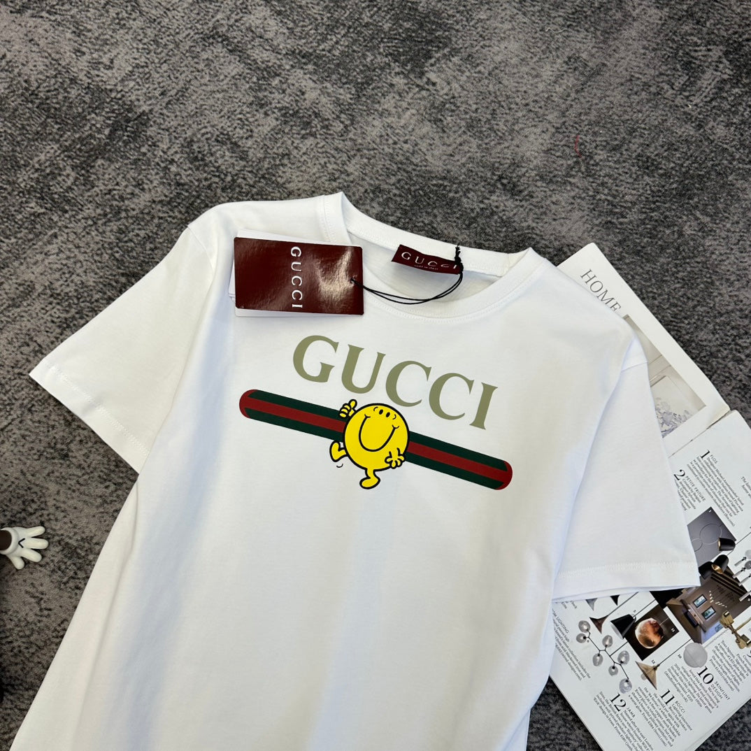 GG SS26  Short-Sleeve T-Shirt White Cotton 350766