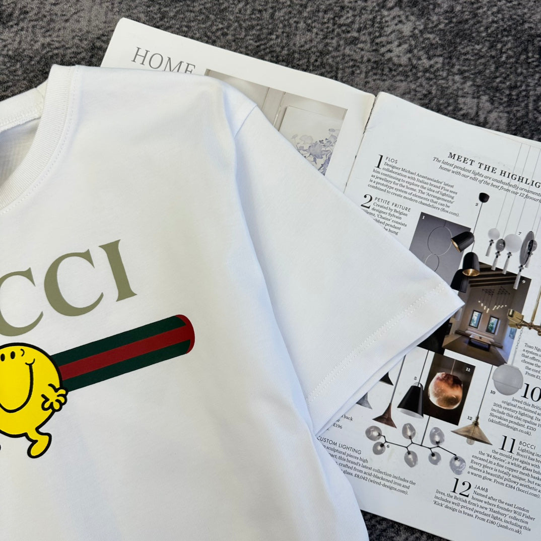 GG SS26  Short-Sleeve T-Shirt White Cotton 350766