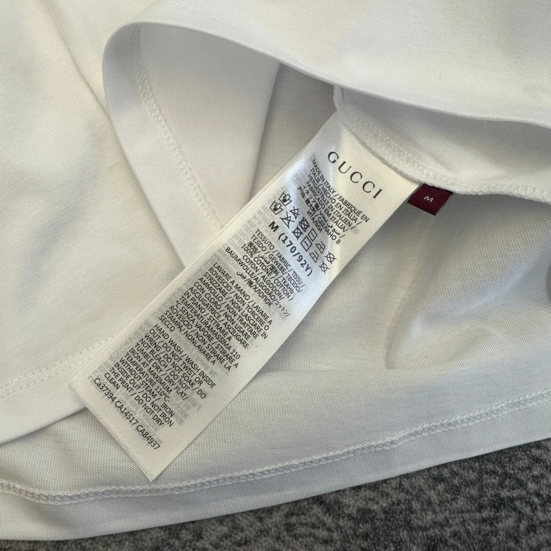 GG SS26  Short-Sleeve T-Shirt White Cotton 350766