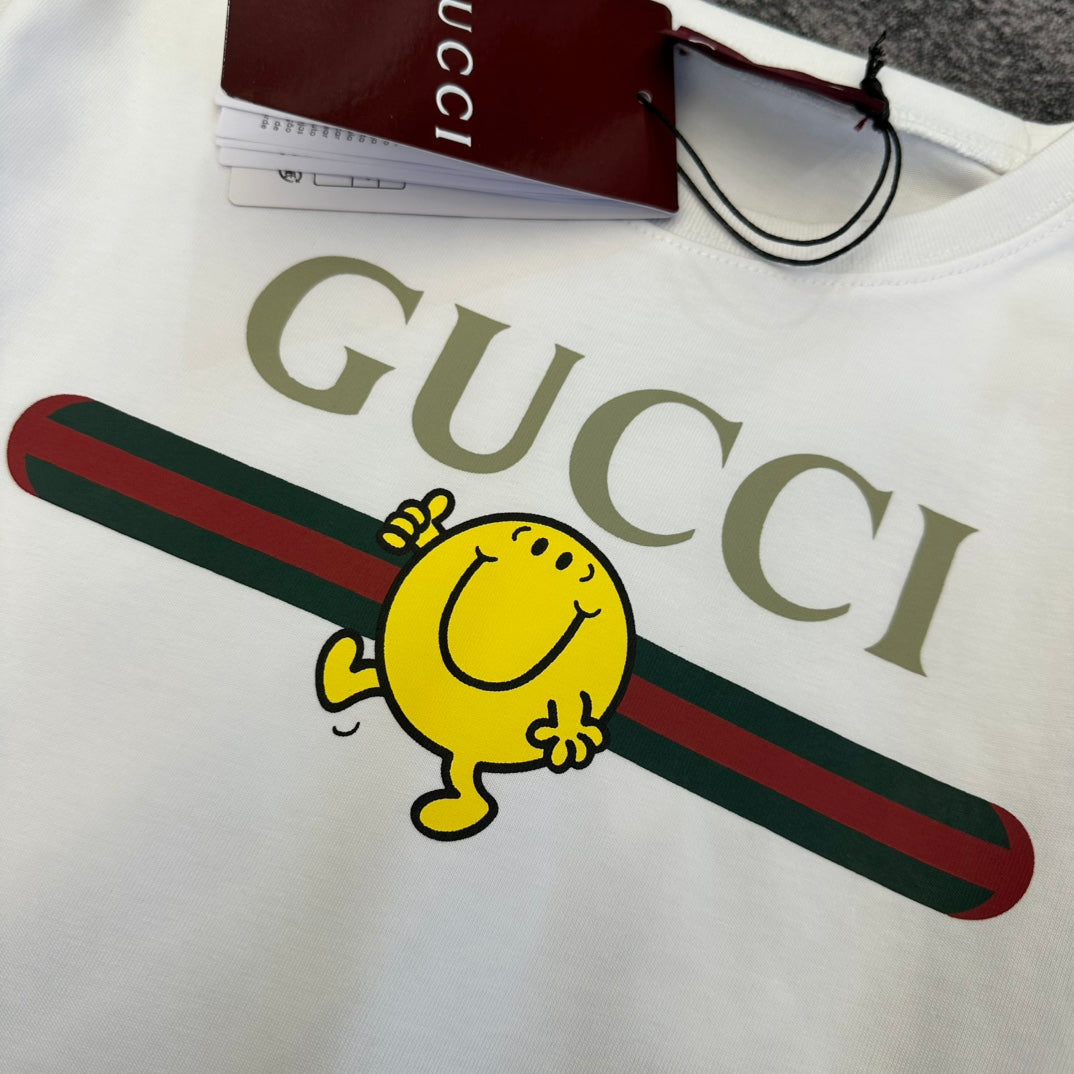GG SS26  Short-Sleeve T-Shirt White Cotton 350766