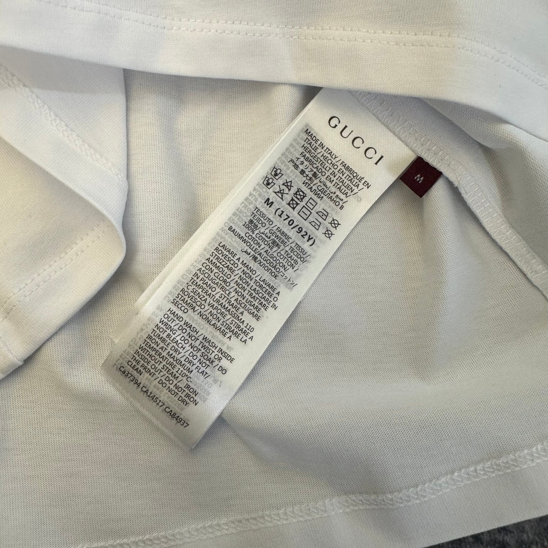 GG SS26 Firenze 1921 Logo T-shirt White Cotton 350730