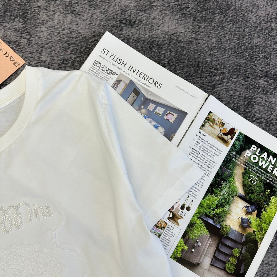 CD SS26 Sheep-Print T-shirt Cotton 350682