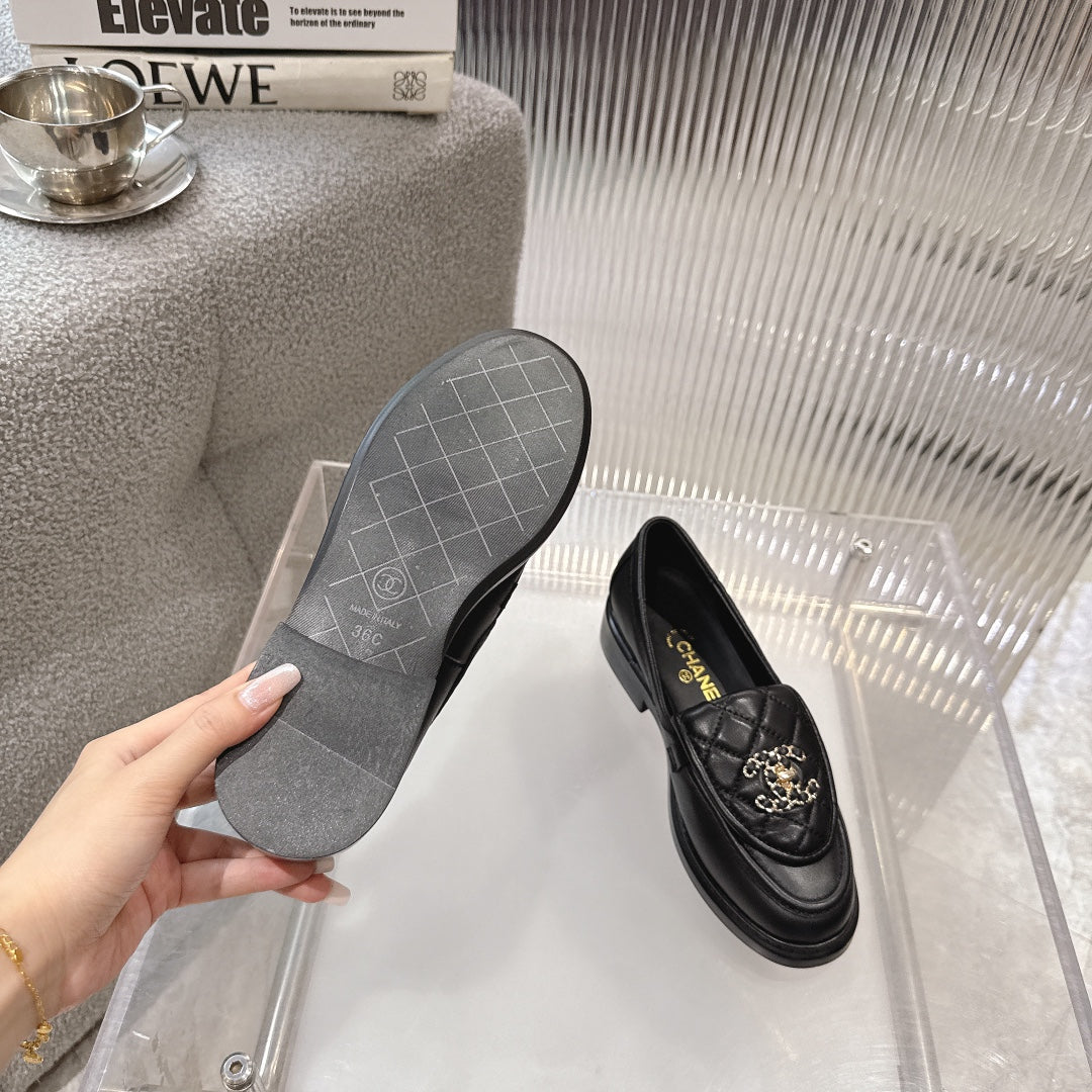 CC SS26 Loafers Black Lambskin 678951