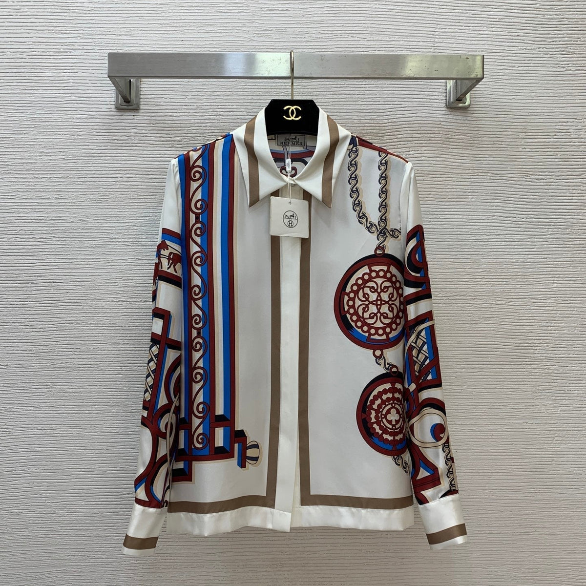 Hermes 26s Shirt And Skirt Set 821
