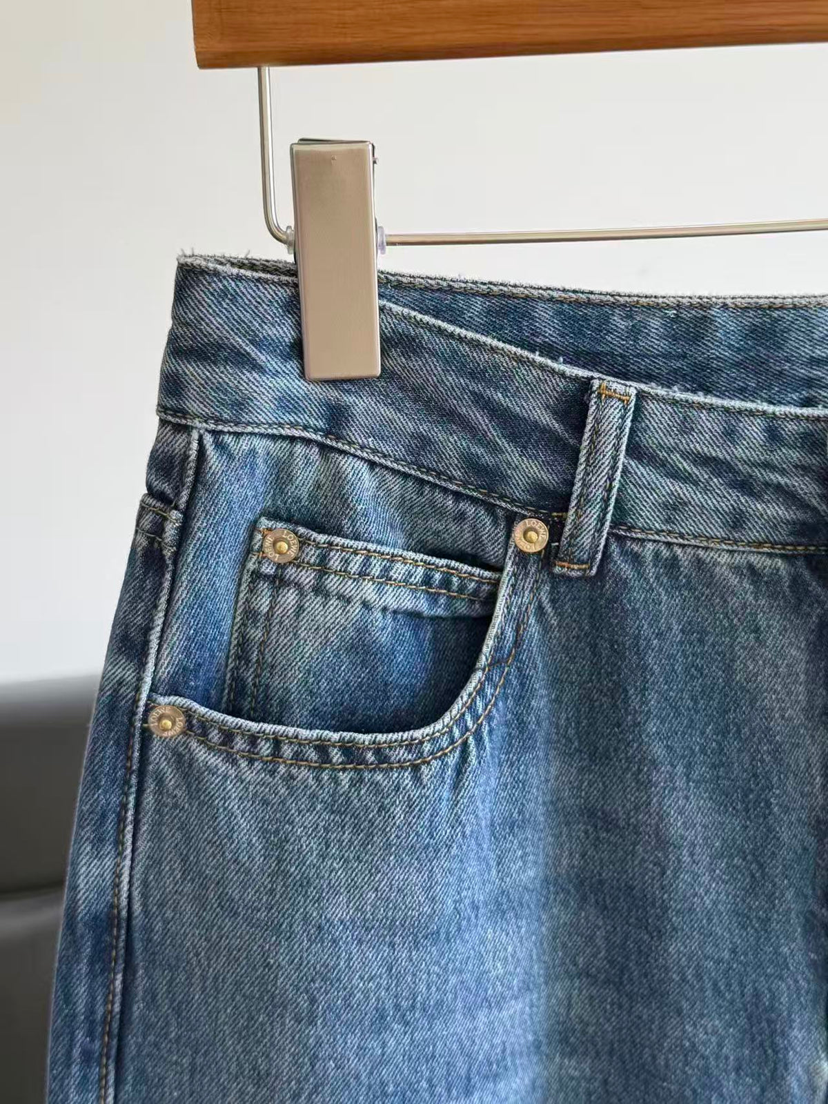 Loewe 2026 Wide-Leg Jeans Blue Denim