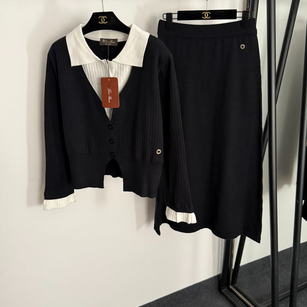 LP 26s Layered Cardigan Skirt Set 954