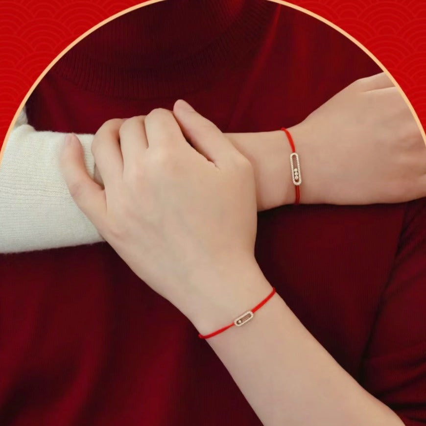 Messika Move Uno Diamond Charm Red Cordieris