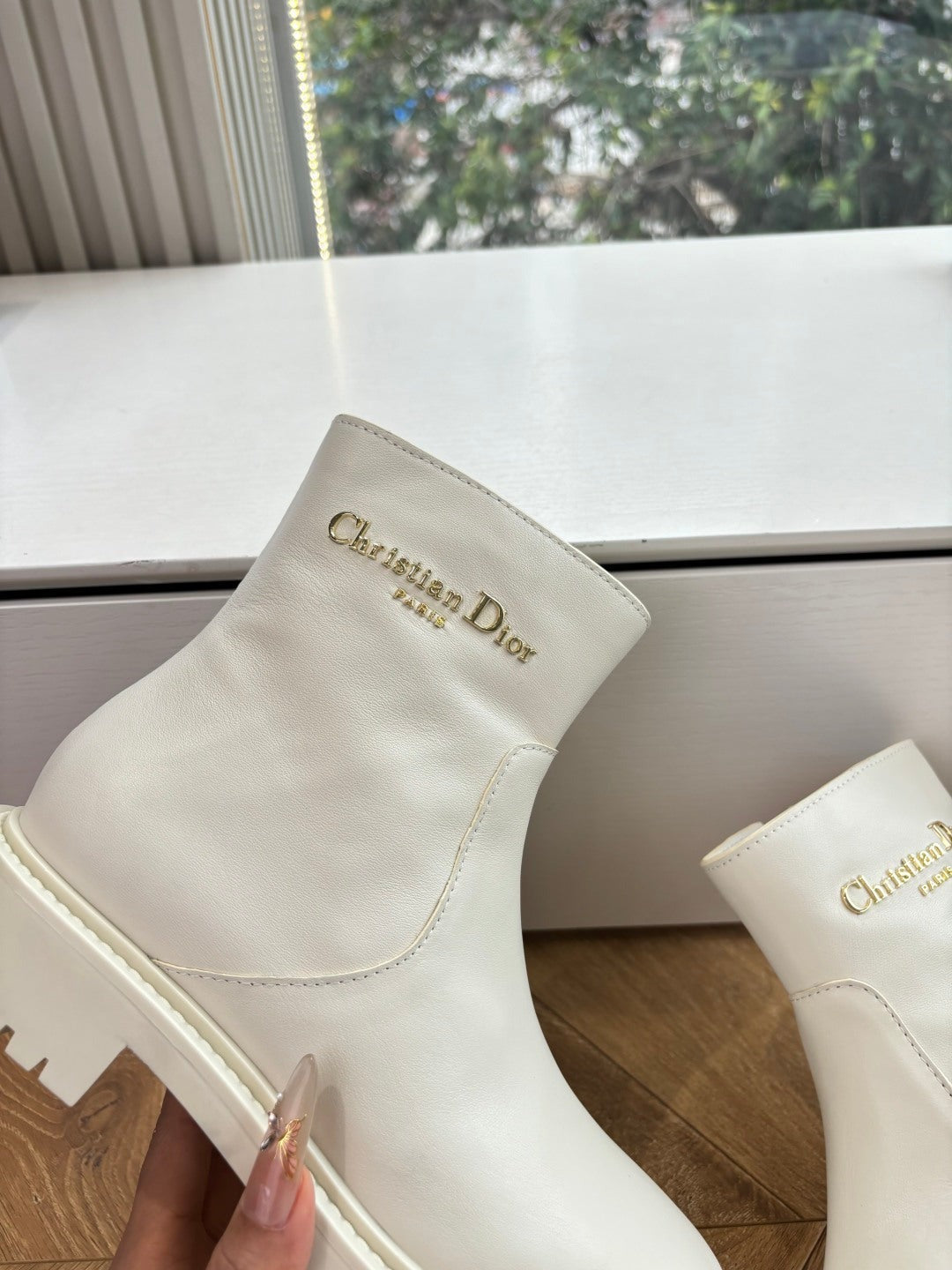 Dior 2026 D-Town Ankle Boots Cowhide 128399