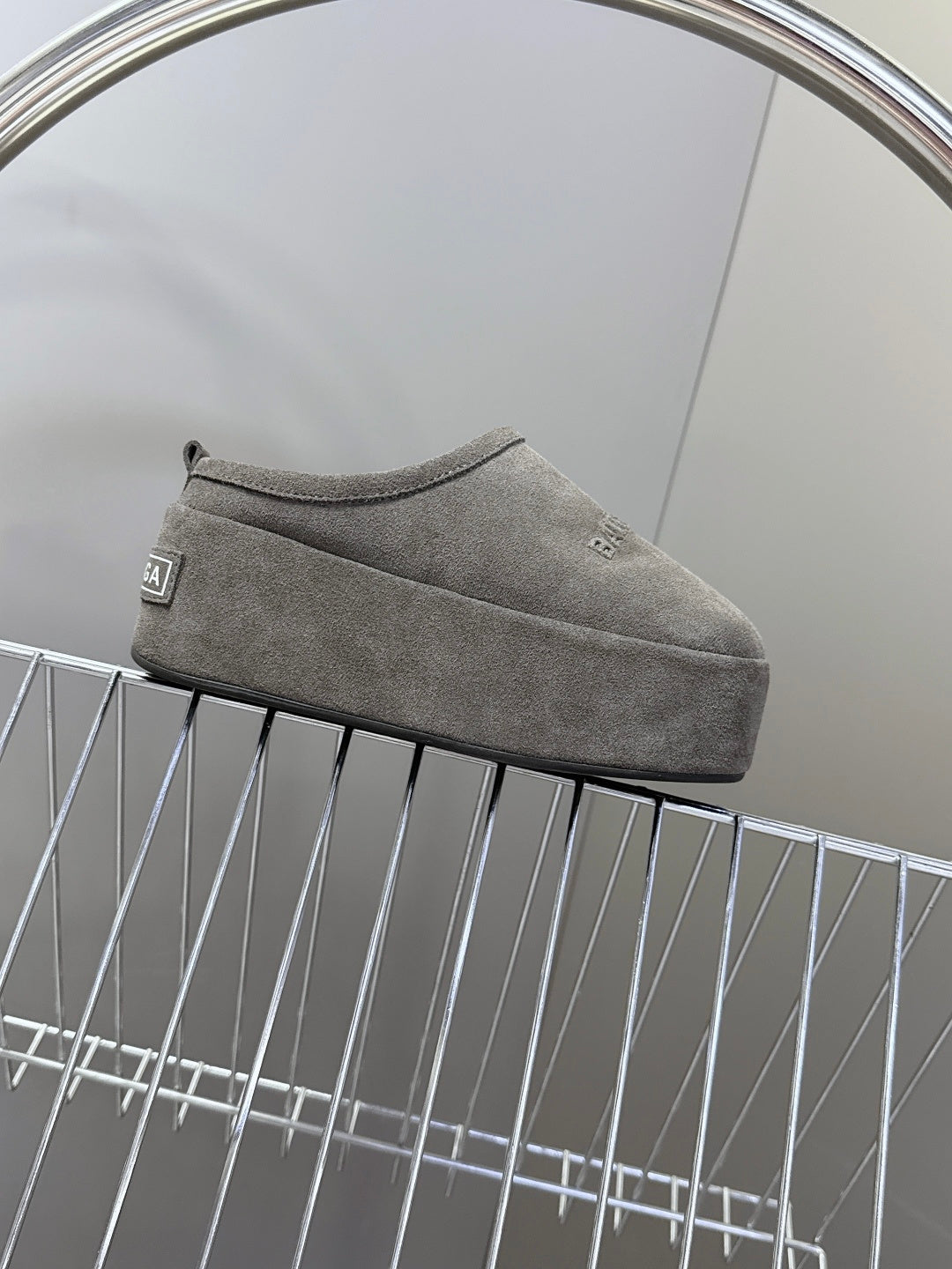 BLC Platform Slides Suede Genuine Fur 151385