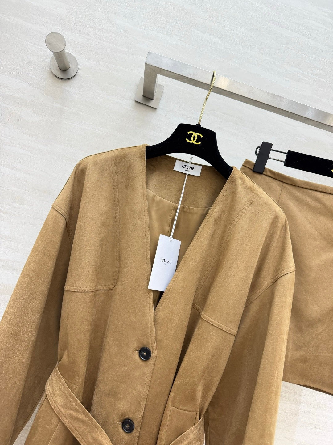 Celine 2026 Set Beige Suede 431286
