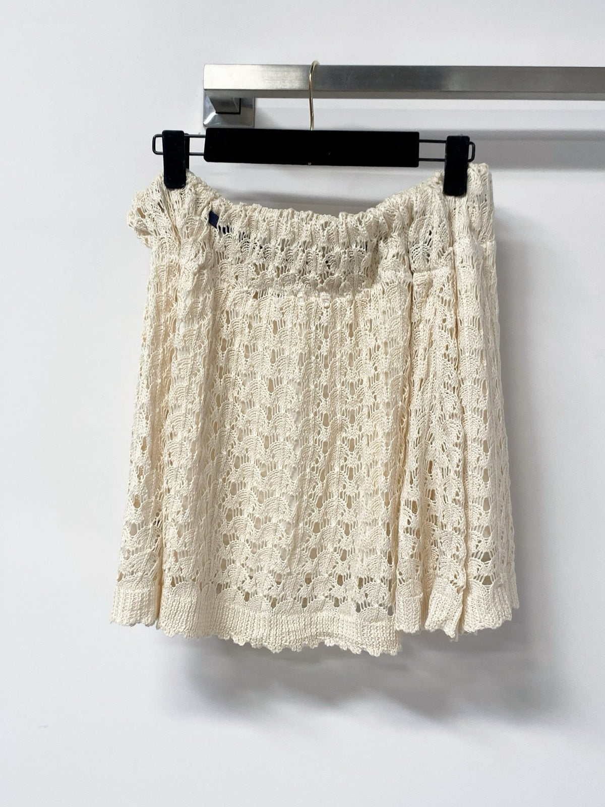 Miu Miu 26s Open-Knit Zip-Up Cardigan & Shorts Set 1458