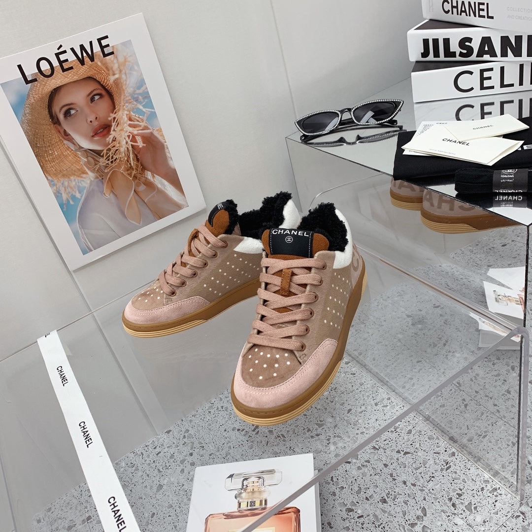 Chanel 2026 Low-Top Sneakers Wool Suede 162159