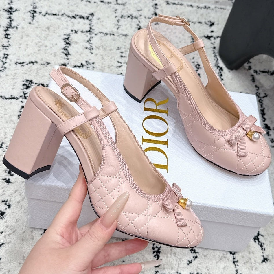 Dior 2026 Ballet Slingback 85mm Leather Canvas 139297