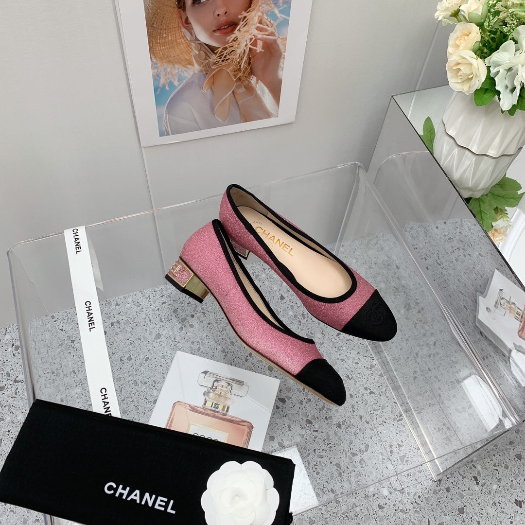 Chanel 2026 Pumps 30mm Glitter Fabric 162123