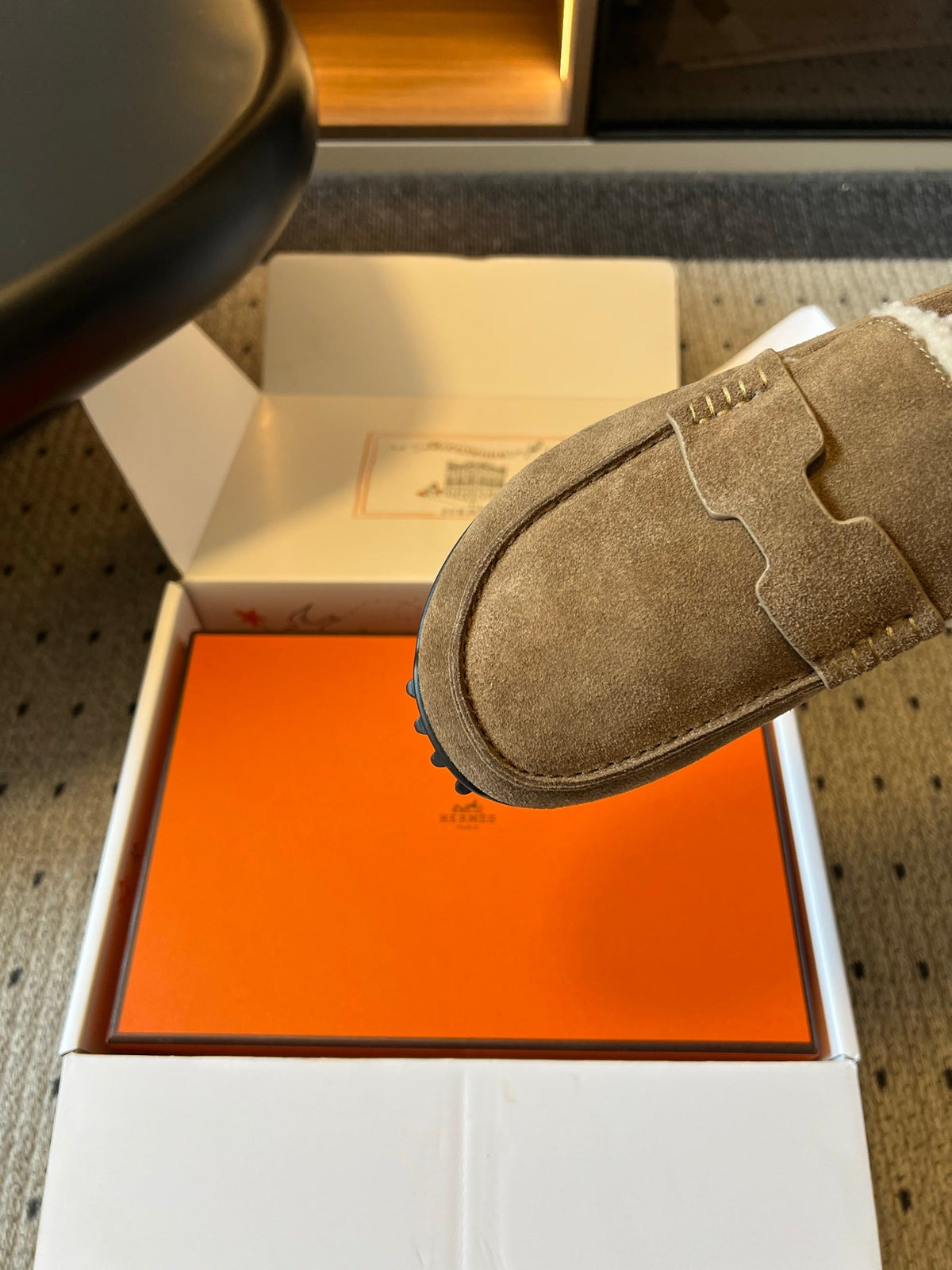 HM 26S Destin Loafers Greyish Beige Suede