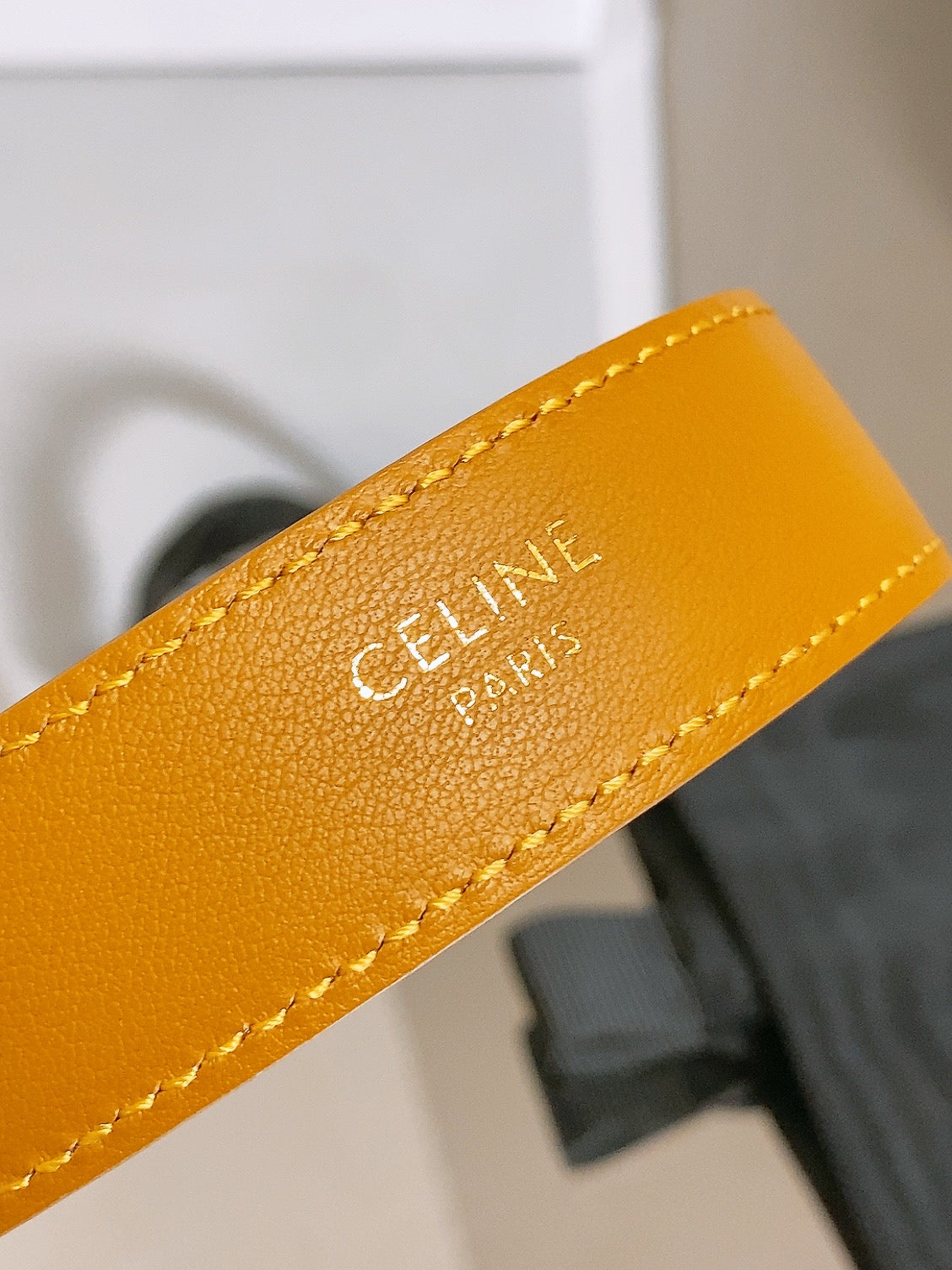 CE 26S Maison Belt 25mm Oval Badge Buckle Suede 218500