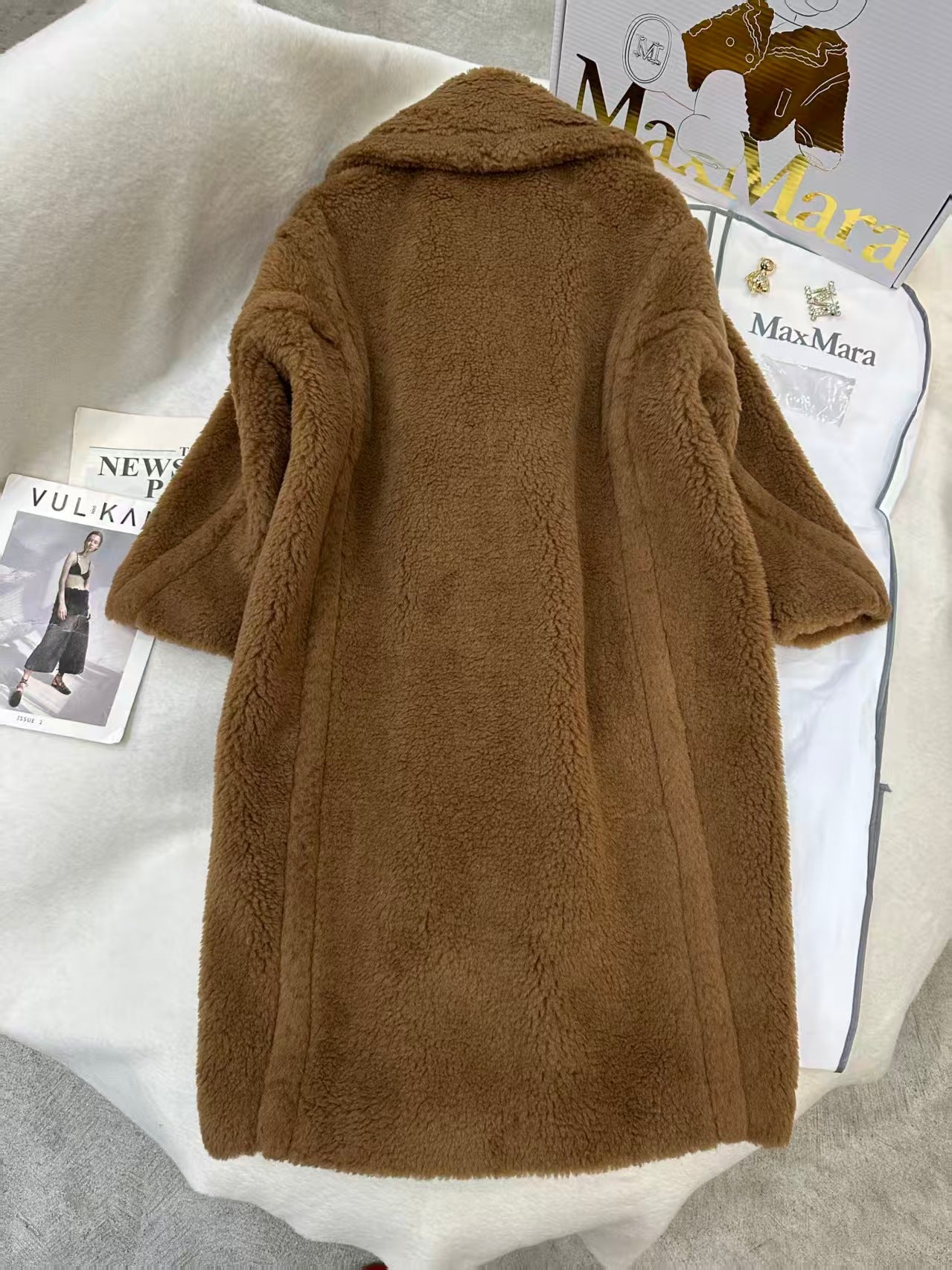 Max Mara Teddy Bear Icon Coat Brown