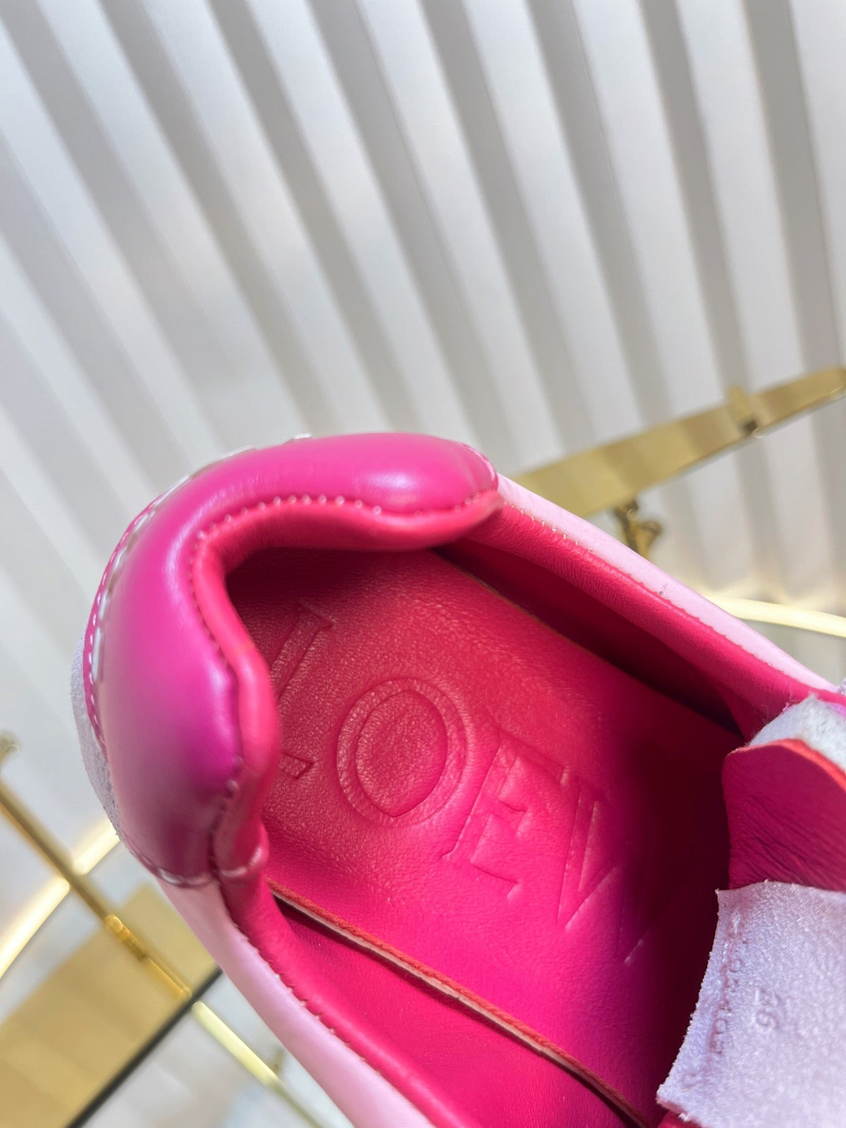 Loewe 26S Runner 2.0 Sneakers in Pink Suede and Fabric