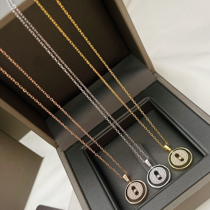 Messika Lucky Move PM Paved Necklace