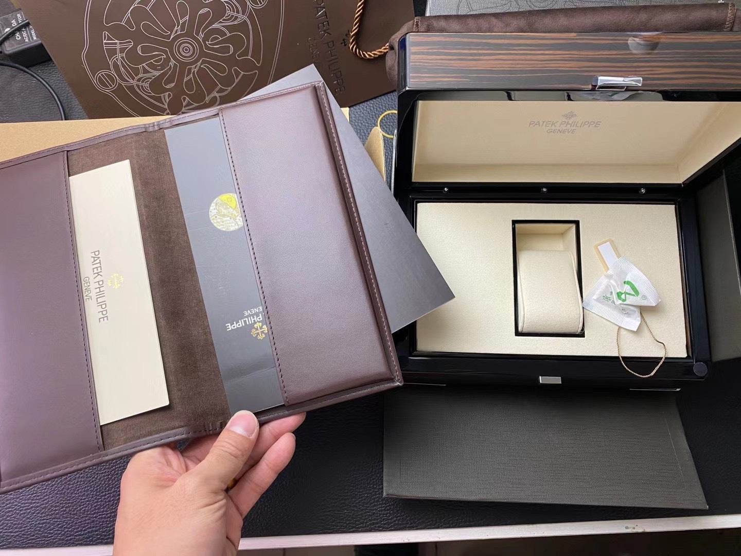 Patek Philippe Watch Box Black mix Brown