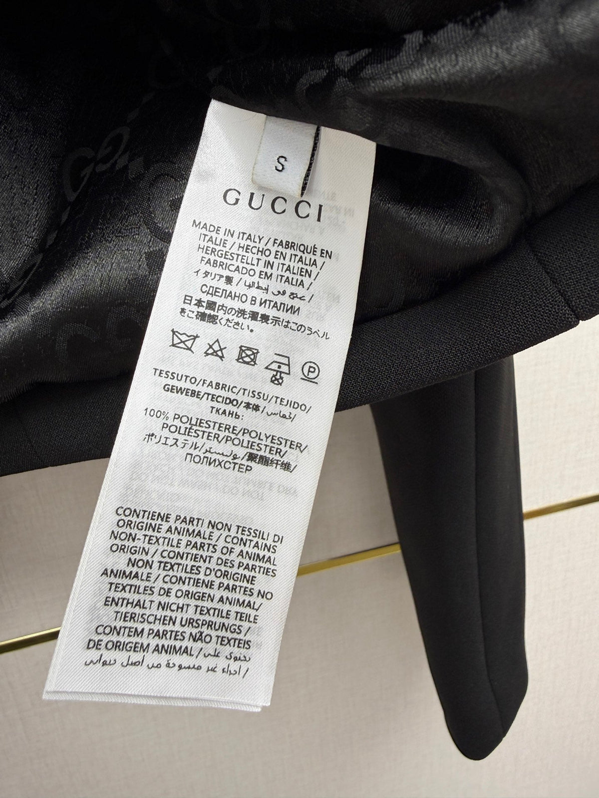 GG 26S Crepe Jacket Double G Buttons Polyester 437650