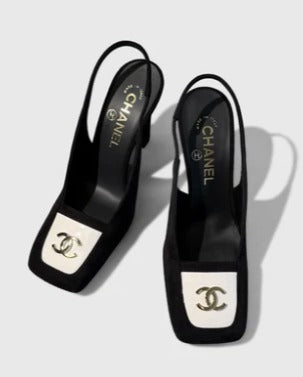 Chanel 2026 Square Toe Slingback 65mm Suede