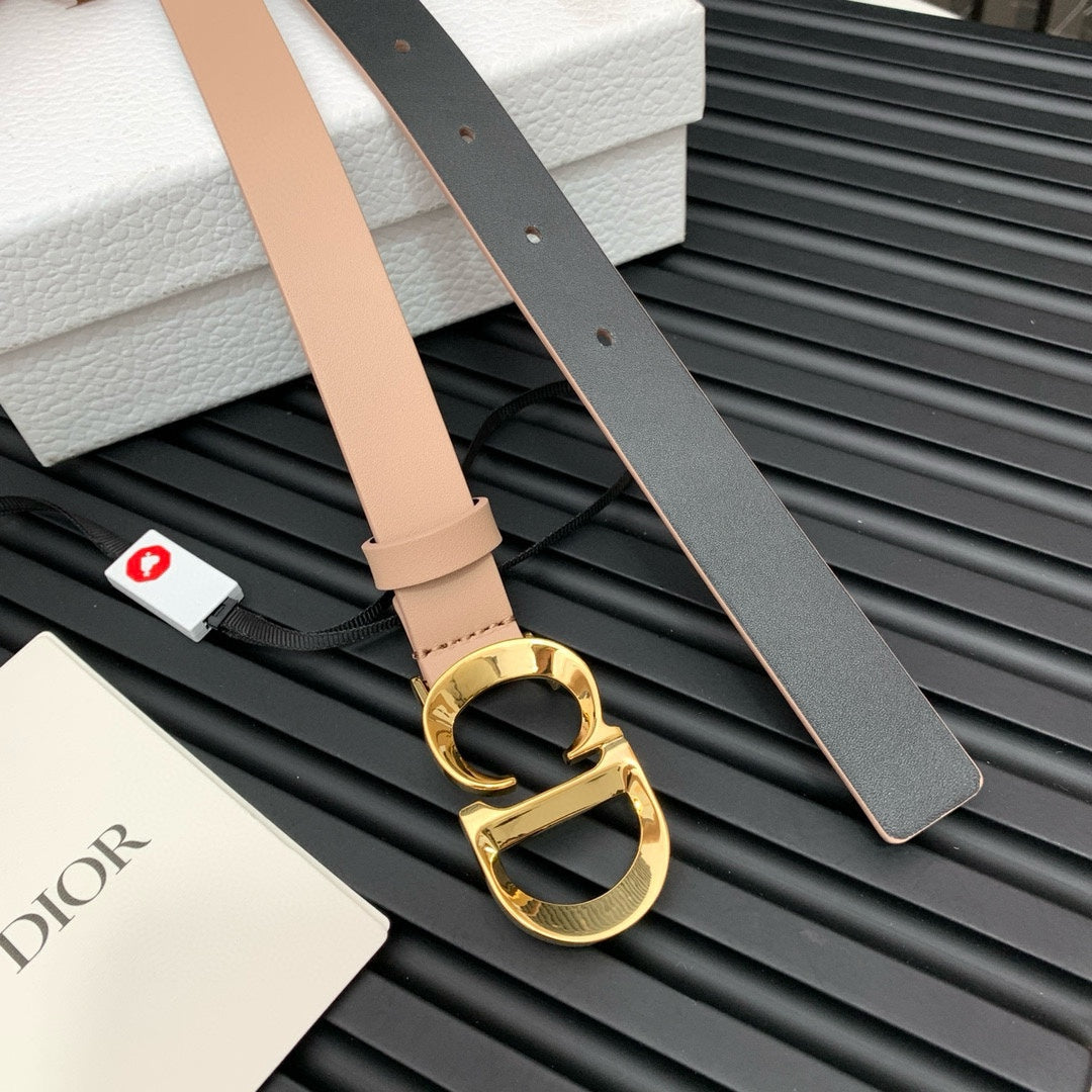 Dior 2026 Saddle Belt 25mm Calfskin