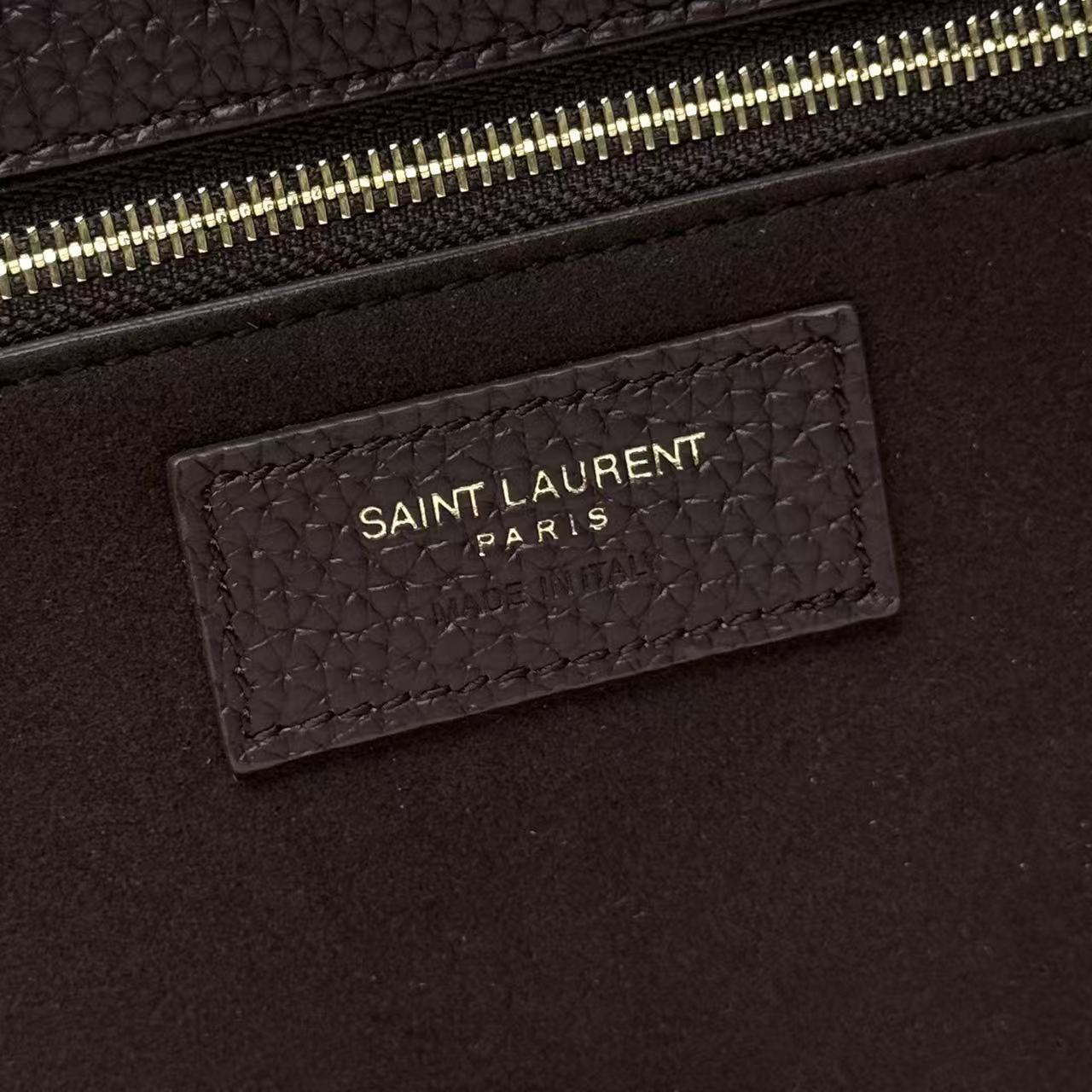 YSL Le 5 À 7 Bea Hobo Bag Dark Brown Grained Leather