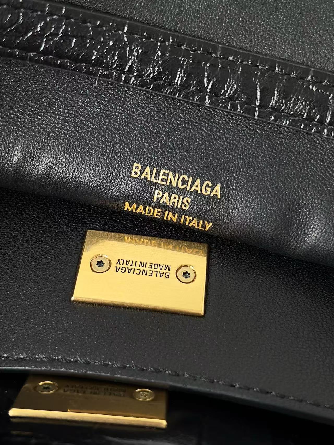 Balenciaga Rodeo Tote Bag Black Calfskin